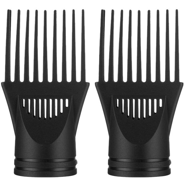 FRCOLOR 2pcs Hair Dryer Comb Universal Blow Dryer Comb Universal Hair Dryer Nozzle Salon Hair Dryer Nozzle Hair Dryer Nozzle Attachment Black Comb Electric Hair Drier Comb Modeling Plastic