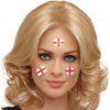 Meme Series Womaha 40 Sheets England Flag Temporary Tattoos for Kids Football Temporary Face Tattoos