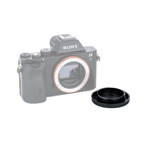 JJC E-Mount Body Cap & Rear Lens Cap Cover Kit for Sony A7 A7II A7III A7IV A7S II III A7R II III A7RIV A7RV A7CR A7C II A7CII A6700 A6600 A6400 A6300 A6100 A6000 ZV-E1 ZV-E10 & More Sony Camera & Lens