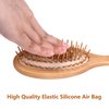 WeCoola Wooden Bristle Hair Brush is a Wood Brushes with Wooden Bristles can Stimulate Scalp to Help Scalp Massage & Hair Growth,As Gift for Mother & Father & Friedn All Hair Type