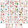 NASAMA 20 Sheets Luminous Christmas Temporary Tattoos for Kids,Christmas theme Party Holiday Waterproof Tattoo Stickers Toys for Boys and Girls (Mixed color 1/20 Sheets)