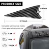 Ouzorp 10Pcs Air Vortex Generator Carbon Fiber Pattern Diffuser Shark Fin Set Kit Compatible with Spoiler Roof Wing Pointed