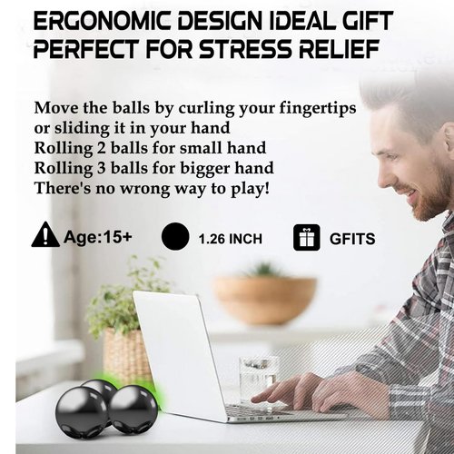 YISHIDANY 21Pcs Magnet Black Ball Fidget Toy, DIY Hematite Stones Toys for Adults, Science Kit for Anxiety Relief, Magnetic Rattle Snake Birthday Easter Gift Egg Filler Stuffer Party Favors