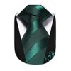 HISDERN Ties for Men Green Tie Handkerchief Set Dark Green Striped Formal Woven Emerald Pocket Square Wedding College Striped Necktie Christmas