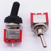 Twidec/10Pcs Mini Toggle Switch SPST 2 Position 2 Pins ON/Off AC 125V 5A Car Boat Switches with Waterproof Cap MTS-101MZ