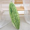 Green Simulation Vegetables, red Peppers, Broccoli, Bitter Melon, peas, Cabbage Vegetable Stuffed Plush Toys, Pillows, Lumbar Pillows, Ideal Gift for Children (Bitter Melon 21.6 inches Long)