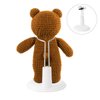 NUOBESTY Doll Stands Display Holder Doll Bracket Support Bear Stand for Home White 15cm 4pcs