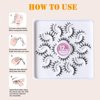 Manga Lashes Wispy 3D Faux Mink Spiky Lashes 12 Pairs Natural Manhua False Eyelashes Pack Short Anime Lash Invisible Slim Clear Band