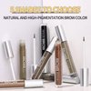 Waterproof Liquid Eyebrow Gels, Smudge-Proof, Sweat Resistant, Full Natural-24Hours Long Lasting Tinted Makeup Color Gel with Brow Pen (BLONDE)