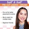 Ardell Winks Half & Half Pre-Cut Lashes Dream, False Eyelashes, DIY Lash Cluster for Cat Eye Look, Wispy Strip, 1-Pack