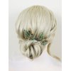 Brihasory Green Gold Bridal Hair Pins 2PCS Wedding Hair Pieces for Brides, Handmade Crystal Hair Clip for Women Hair Accessories, Daily Party Prom Hair Decoration Bridesmaid Gifts(Green)
