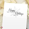 2024 Happy Holidays Greeting Cards and Envelopes, Minimalist Snowflake Design, Christmas Xmas New Year Greetings, Business, Party Invitations and Thank You Cards – 5" x 7" (A7 Size) – 25 per Pack
