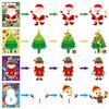 30 Sheets Christmas Crafts Stickers Make Your Own Stickers Make a Face Stickers Christmas Activities Games Xmas Party Favors Supplies DIY Craft for Toddler Kids