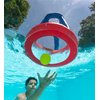 Wahu Dunk 'N' Dive Hoops Swimming Pool Basketball Game Set with Portable Hoop and 2 Basketballs, Inflatable Water Basketball Hoop Set, Multicolor