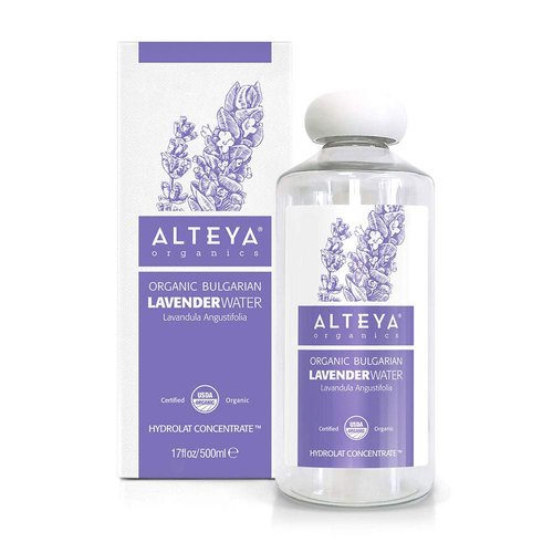 Alteya Organics Lavender Water USDA Certified Organic Facial Toner, 17 Fl Oz/500mL Pure Bulgarian Lavandula Angustifolia Flower Water, Award-Winning Moisturizer BPA-Free Bottle with Reducer