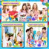 107Pcs Party Favors for Kids, Fidget Toy Pack Stocking Stuffers Birthday Gift Toys, Carnival Reward Classroom Prizes ,Treasure Box Toys Goodie Bag Stuffers Pinata Fillers for Kids 8-12