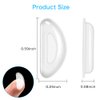 Festful Eyeglass Nose Pads,20 Pairs of Silicone Nose Pads for Glasses,Anti-Slip Soft Nose Pads for Plastic Frames (Clear/2mm)