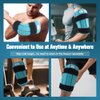 Comfcube Ice Pack for Knee After Surgery, 2 Hours Long Lasting Cold Therapy Flexible Cold Pack Wrap for Knee Injuries, Pain Relief, Swelling, Knee Replacement Surgery, ACL