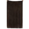 Wire Hair Extensions, 16 Inch 80g Fish Line Hair Extensions Clip in Hair Extensions Dark Brown, Fshine Remy Hair Extensions Real Human Hair Straight Hair Invisible Line