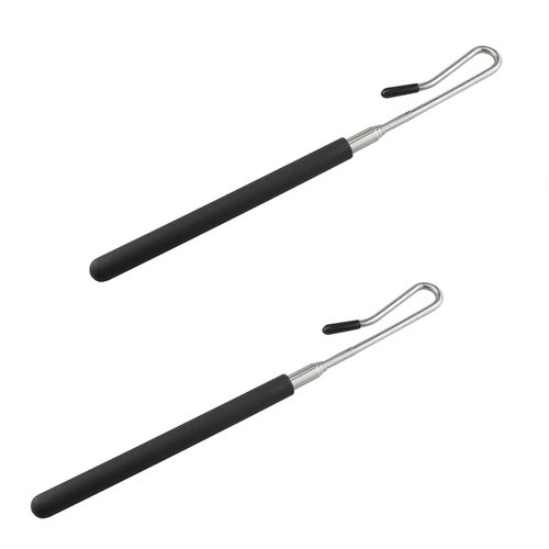 Ruiwaer 2PCS Silver Stainless Steel Puppet Arm Control Rod Rubber Sleeve Puppet Rods Metal Puppet Hand Stick Accessories Metal Rod Puppet Accessories for Puppet Arm or Full Body