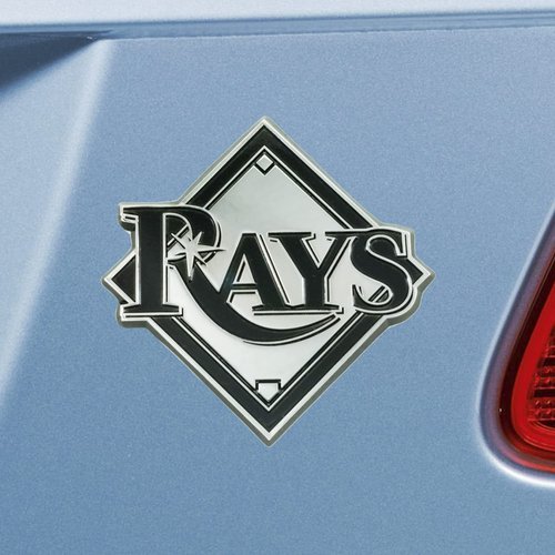 FANMATS 26731 Tampa Bay Rays 3D Chrome Metal Auto Emblem