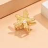 Starfish Hair Claw Clips, 5 Pieces Small Metal Seashell Hair Clips, Hair Accessories for Women and Girls