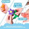 Tub Works® Bath Dough™ Moldable Kids Soap Bath Toy, Variety 6 Pack | Shape, Mold & Create Bath Art with Soap Dough | Soft & Moldable Kids Bath Soap for Shaping | Sensory Fun Toddler & Kids Bath Toys