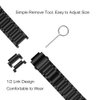 LDFAS Fenix 8/7S/6S/5S Band, 20mm Titanium Metal Quick Fit Watch Strap Compatible for Garmin Fenix 7S/6S Pro/5S/5S Plus/D2 Delta S/Instinct 2S, Black