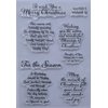 MaGuo Sentiments Warm Friendly Christmas Clear Stamps for DIY Paper Craft Card Making Decoration or Scrapbooking