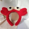 ZHOUMEIWENSP Red Crab claw Headband for Women SPA Skin Care Facial Hair Band Makeup Washing Hair Accessories (Red Crab claw)