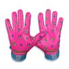 Battle Sports Alien Cloaked Wide Receiver Football Gloves - Ultra Grip Gloves - Pink, Youth Small