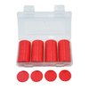 Smartdealspro Set of 100 25MM/1 Inch Opaque Plastic Learning Counting Counters Poker Chips (Red)