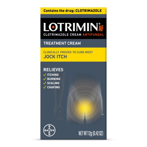 Lotrimin AF Jock Itch, Jock Itch, and Athlete's Foot Cream, 0.42 Ounce (Pack of 1) (Packaging May Vary)