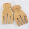 Totally Bamboo Salad Hands, Set of 2 Bamboo Wood Salad Servers, Great for Tossing and Serving Salad, Pasta and More