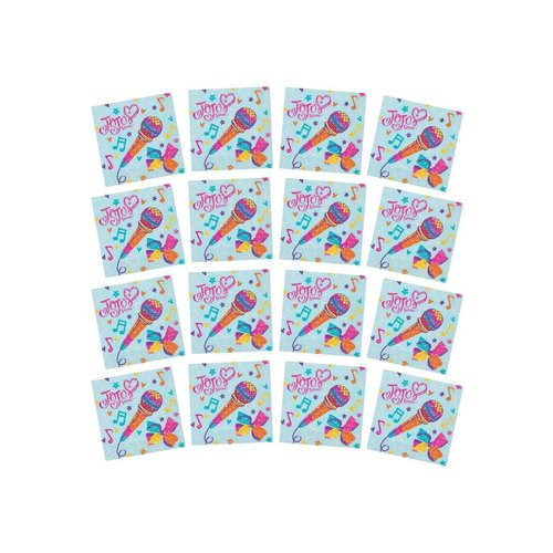 Unique JoJo Siwa Multicolor Party Luncheon Napkins - (Pack of 16) - Premium Disposable Party Napkins - Perfect for Kids' Birthday Parties & Celebrations