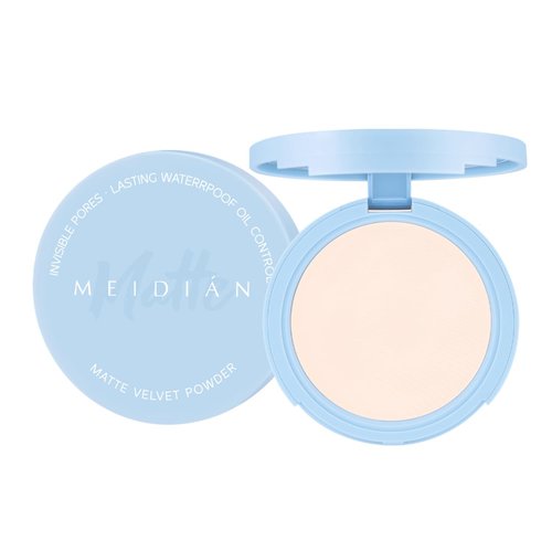 Oil Control Face Pressed Powder,Matte Ultra Flawless Finish Makeup,Lightweight Longlasting Setting Powder with Puff,Waterproof Natural Coverage,Smooths Pores & Lines,Vegan & Cruelty Free(10g)