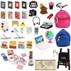 SOTOGO 46 Pieces Doll House School Supplies Mini School Accessories Dollhouse Toy Home Miniature Model DIY Doll Accessories
