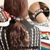 BASEMMAHER 20Pcs Glitter Rainbow Hair Ties Gay Pride Colorful Knotted Stretch Hair Rope Pearl Elastic Bracelet Ponytail Holder Hair Scrunchie Accessories for Women Girls LGBTQ Parade Party Headpiece