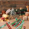 CCINEE 48Pcs Christmas Slap Bracelets，Xmas Slap Wristbands Assorted Christmas Theme Pattern Snap Wristbands for Kids Christmas Party Favors Gift Bag Filler