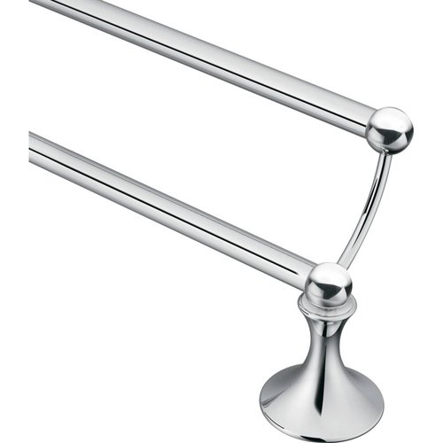 Moen DN7722CH Lounge Collection 24-Inch Bathroom Double -Towel Bar, Chrome