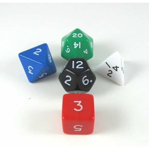 Koplow Games Platonic Jumbo Dice Set of 5