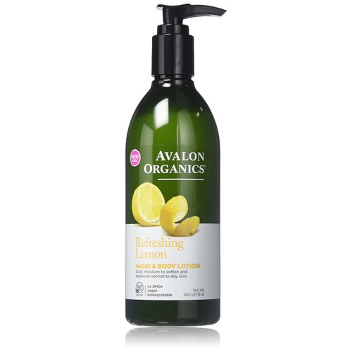 Avalon Organics Hand & Body Lotion, Lemon, 12 oz (2-Pack)