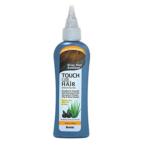 Avatar Touch UR Grey Hair Color, 7102, Natural Black, 3.5 oz