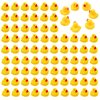 60PCS Rubber Duck - Bath Toys - Pool Toys - Mini Ducks Bulk for Kids Baby Shower Decorations Birthday Party Favors Gift Classroom Summer Beach Pool Activity Carnival Game (Yellow)