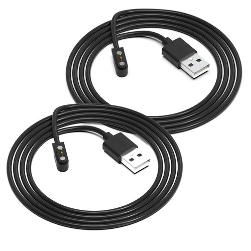 Msvueioe Charger Compatible with 3Plus Vibe Plus/Vibe Lite/Vibe Pro/Vibe+ Gen 2/HR+/Cruz+/Vibe Lite BT, 2FT Replacement USB Charging Cable Cord for Gydom ID207 / ID208BT / IDW13 / IDW19 / LW51