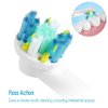 Replacement Brush Heads Compatible with Oral-B-Braun– Floss Action - Pack of 4 Generic Electric Toothbrush Replacement Heads