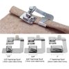 6 Sizes Rolled Hem Presser Foot, Wide Rolled Hem Foot Set & Narrow Hemmer Foot Set for All Low Shank Snap-On Singer, Brother, Babylock, Euro-Pro, Janome, Kenmore, White, Elna Sewing Machines