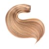 18" Remy Clip in Hair Extensions Human Hair #12/613 for Women Beauty - Short Silky Straight 8pcs 20clips Real Hair Extensions Clip in Human Hair (18 inches 100g #12/613 Golden Brown Mix Bleach Blonde)