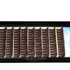 Hannahool 120pcs D Curl Individual Wide Stem Brown Cluster DIY Eye Lashes Extensions Mixed 12-14mm/14-16mm/16-18mm Makeup Dramatic Volume Lashes (Brown-14-16mm)