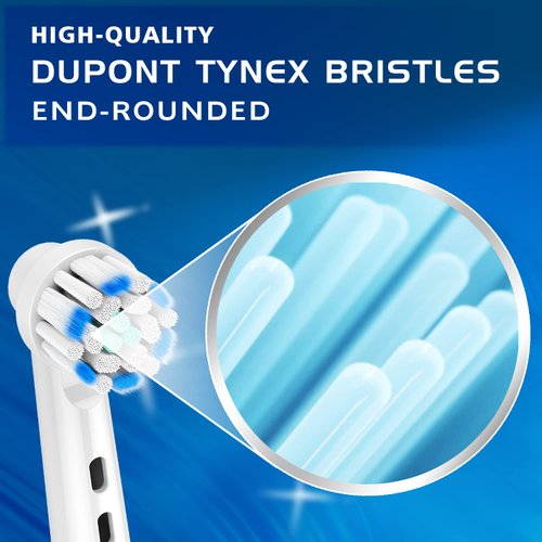 Replacement Toothbrush Heads Fit for Oral B Electric Toothbrushes, 4PCS, Soft Ultrathin Bristles for Pro Gum Care, Refills for Braun Toothbrushes Model 3756 3757 3744 3765 3738 4729 4739